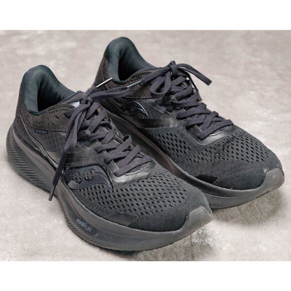 Saucony Black Ride 16 Running Shoes Sneakers PWRRUN Womens Size 9 S10830-12 - Picture 1 of 16